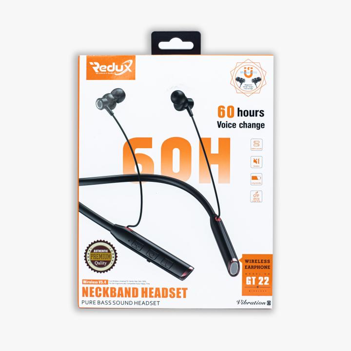 Redux GT 22 Neckband Headset | 60 Hours | Voice Change